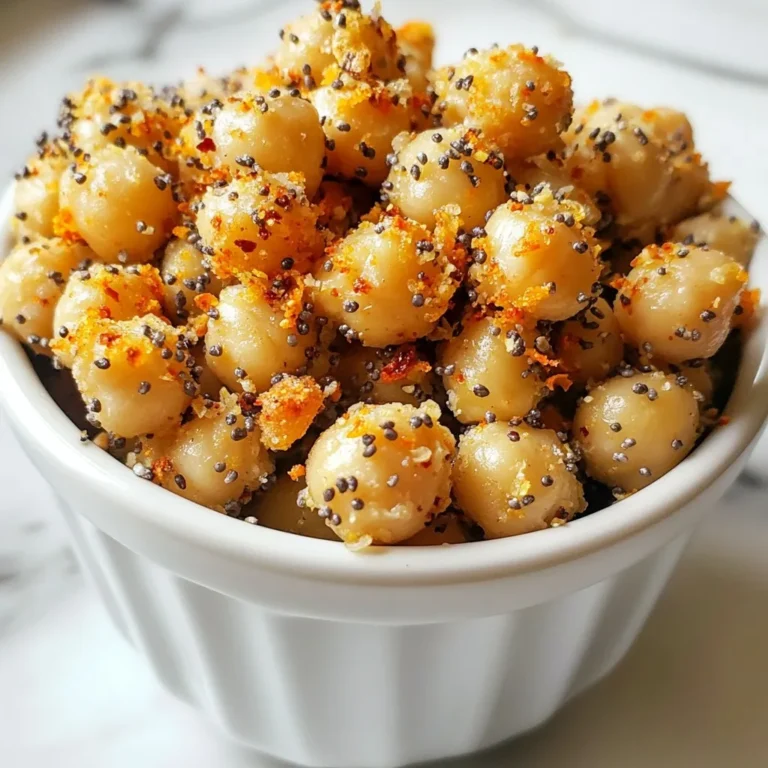 Die Hauptzutaten für die knusprigen Kichererbsen sind einfach. Du brauchst: - 1 Dose (425 g) Kichererbsen, abgewaschen und abgetropft - 2 Esslöffel Olivenöl Diese Kichererbsen sind die Basis für unser Rezept. Sie sind gesund und lecker. Das Olivenöl gibt den Kichererbsen einen tollen Geschmack und hilft ihnen, knusprig zu werden. Die Gewürze bringen den richtigen Kick in unser Rezept. Hier sind die wichtigen Gewürze: - 2 Esslöffel Gewürzmischung „Everything Bagel“ - 1 Teelöffel Knoblauchpulver - 1/2 Teelöffel Zwiebelpulver - Salz nach Geschmack Die „Everything Bagel“-Mischung enthält oft Sesam, Mohn und Knoblauch. Diese Aromen zusammen machen die Kichererbsen sehr lecker. Knoblauchpulver und Zwiebelpulver geben zusätzlichen Geschmack. Salz rundet alles ab. Du kannst das Rezept anpassen, wenn du magst. Einige Optionen sind: - Paprika für etwas Schärfe - Parmesan für einen käsigen Geschmack - Chili-Flocken für mehr Würze Diese Zutaten geben den Kichererbsen eine neue Note. Experimentiere mit verschiedenen Gewürzen. So findest du deinen perfekten Geschmack. {{ingredient_image_2}} Zuerst nehme ich eine Dose Kichererbsen. Ich wasche und lasse sie gut abtropfen. So entfernen wir die Stärke. Das sorgt für mehr Knusprigkeit. Ich gebe die Kichererbsen in eine große Schüssel. Dann füge ich zwei Esslöffel Olivenöl hinzu. Das Öl hilft, die Gewürze zu halten. Ich vermenge alles gut. Die Kichererbsen sollen gleichmäßig mit dem Öl bedeckt sein. Jetzt kommt der spaßige Teil! Ich füge die Gewürzmischung „Everything Bagel“, Knoblauchpulver, Zwiebelpulver und etwas Salz hinzu. Ich rühre alles gut um. So schmecken die Kichererbsen nach jedem Bissen lecker. Ich heize den Airfryer auf 200 °C vor. Das dauert nur etwa fünf Minuten. Dann gebe ich die gewürzten Kichererbsen in den Korb. Es ist wichtig, sie gleichmäßig auszubreiten. So garen sie besser. Ich lasse sie 12 bis 15 Minuten garen. Nach etwa der Hälfte der Zeit schüttle ich den Korb. Das hilft, eine gleichmäßige Bräunung zu erreichen. Ich behalte die Kichererbsen im Auge, damit sie nicht anbrennen. Sie sollten schön knusprig und goldbraun sein. Um die perfekte Knusprigkeit zu erreichen, lasse ich die Kichererbsen nach dem Garen kurz im Korb abkühlen. Während sie abkühlen, werden sie noch knuspriger. Wenn ich sie serviere, lege ich sie in eine kleine Schüssel. Für einen extra Kick streue ich etwas zusätzliche „Everything Bagel“-Gewürzmischung darüber. So sehen sie noch besser aus! Beim Kochen mit dem Airfryer gibt es einige häufige Fehler. Ein großer Fehler ist, die Kichererbsen nicht gut abzutrocknen. Feuchtigkeit macht sie weniger knusprig. Ein weiterer Fehler ist, zu viele Kichererbsen auf einmal zu garen. Wenn der Korb überfüllt ist, bekommen die Kichererbsen nicht genug Luft. So werden sie nicht gleichmäßig knusprig. Achten Sie auch darauf, die Gewürze gleichmäßig zu verteilen. Ungleichmäßige Würzung führt zu einem unbalancierten Geschmack. Für knusprige Kichererbsen ist 200 °C (400 °F) die perfekte Temperatur. Die Garzeit liegt zwischen 12 und 15 Minuten. Ich empfehle, nach 7 Minuten den Korb zu schütteln. So bräunen die Kichererbsen gleichmäßiger. Schauen Sie regelmäßig nach, um sicherzustellen, dass sie nicht anbrennen. Jeder Airfryer kann etwas unterschiedlich sein, also passen Sie die Zeit an, wenn nötig. Die Konsistenz der Kichererbsen ist entscheidend für den Genuss. Ein bisschen Olivenöl hilft, sie knusprig zu machen. Achten Sie darauf, dass die Kichererbsen gleichmäßig mit Öl und Gewürzen bedeckt sind. Eine dünne Schicht auf dem Korb sorgt dafür, dass sie nicht zusammenkleben. Lassen Sie die Kichererbsen nach dem Garen kurz abkühlen. Sie werden dann noch knuspriger. Pro Tipps Vorbereitung der Kichererbsen: Um die Kichererbsen noch knuspriger zu machen, lassen Sie sie vor dem Würzen etwa 30 Minuten abtropfen und trocknen. Dies entfernt überschüssige Feuchtigkeit. Variieren der Gewürze: Experimentieren Sie mit verschiedenen Gewürzmischungen! Neben „Everything Bagel“ können Sie auch Paprika, Kreuzkümmel oder Chili-Flocken hinzufügen, um den Geschmack zu variieren. Optimaler Garprozess: Achten Sie darauf, die Kichererbsen in einer einzigen Schicht im Airfryer zu verteilen und sie während des Garens regelmäßig zu schütteln, um eine gleichmäßige Bräunung zu gewährleisten. Servieren: Servieren Sie die Kichererbsen warm als Snack oder als knuspriges Topping für Salate oder Suppen. So erhalten Sie eine leckere und gesunde Ergänzung zu Ihren Gerichten. {{image_4}} Wenn Sie keine „Everything Bagel“-Gewürzmischung haben, probieren Sie andere Gewürze. Sie können eine Mischung aus Sesam, Mohn und Knoblauch verwenden. Eine Mischung aus Paprika, Kreuzkümmel und Pfeffer gibt den Kichererbsen einen tollen Geschmack. Seien Sie kreativ und mischen Sie Ihre Lieblingsgewürze. Es gibt viele Wege, um die Kichererbsen noch besser zu machen. Fügen Sie etwas scharfen Paprika für Würze hinzu. Ein Spritzer Zitrone bringt Frische. Auch Parmesan oder geräucherte Paprika geben einen neuen Kick. Experimentieren Sie mit verschiedenen Zutaten, um den perfekten Snack zu finden. Kichererbsen passen gut zu anderen Lebensmitteln. Mischen Sie sie mit geröstetem Gemüse für einen gesunden Salat. Fügen Sie sie zu Quinoa oder Reis hinzu. Sie können auch Joghurt und Gurken für einen Dip verwenden. Das macht die Kichererbsen noch viel vielseitiger und leckerer. Um die Kichererbsen frisch zu halten, bewahre sie in einem luftdichten Behälter auf. Ein Glas oder eine Plastikbox funktioniert gut. Stelle sicher, dass der Behälter gut verschlossen ist, um Feuchtigkeit zu vermeiden. Vermeide es, die Kichererbsen in der Nähe von Wärmequellen zu lagern. Im Kühlschrank halten sich die Kichererbsen etwa 3 bis 5 Tage. Nach dem Garen sind sie am besten frisch. Wenn du sie länger aufbewahren möchtest, kannst du sie auch einfrieren. Um die Kichererbsen wieder knusprig zu machen, lege sie in den Airfryer. Erwärme sie für 5 bis 7 Minuten bei 180 °C. Alternativ kannst du sie auch im Ofen bei 200 °C für 10 Minuten aufbacken. So bleiben sie lecker und knusprig! Du kannst die knusprigen Kichererbsen in einem luftdichten Behälter bis zu fünf Tage aufbewahren. Stelle sicher, dass sie vollständig abgekühlt sind, bevor du sie verpackst. So bleiben sie länger knusprig. Ja, du kannst frische Kichererbsen verwenden. Koche sie zuerst, bis sie weich sind. Dies kann etwa 1 bis 2 Stunden dauern. Danach kannst du sie wie die Dosenkichererbsen würzen und im Airfryer zubereiten. Ja, du kannst die Kichererbsen auch im Ofen zubereiten. Heize den Ofen auf 200 °C (400 °F) vor. Verteile die gewürzten Kichererbsen auf einem Backblech. Backe sie 25-30 Minuten lang, bis sie knusprig sind. Schüttle das Blech alle 10 Minuten für eine gleichmäßige Bräunung. Kichererbsen sind vielseitig und lecker. Wir haben die Hauptzutaten, den Kochprozess und wichtige Tipps besprochen. Zu den Variationen gehören viele spannende Geschmäcker und einfache Lagerungseinstellungen. Mit diesen Ratschlägen zauberst du knusprige Kichererbsen. Experimentiere mit den Zutaten und finde deine Favoriten. Egal, ob als Snack oder als Beilage, du wirst sicher tolle Ergebnisse erzielen. Viel Spaß beim Kochen und Genießen!