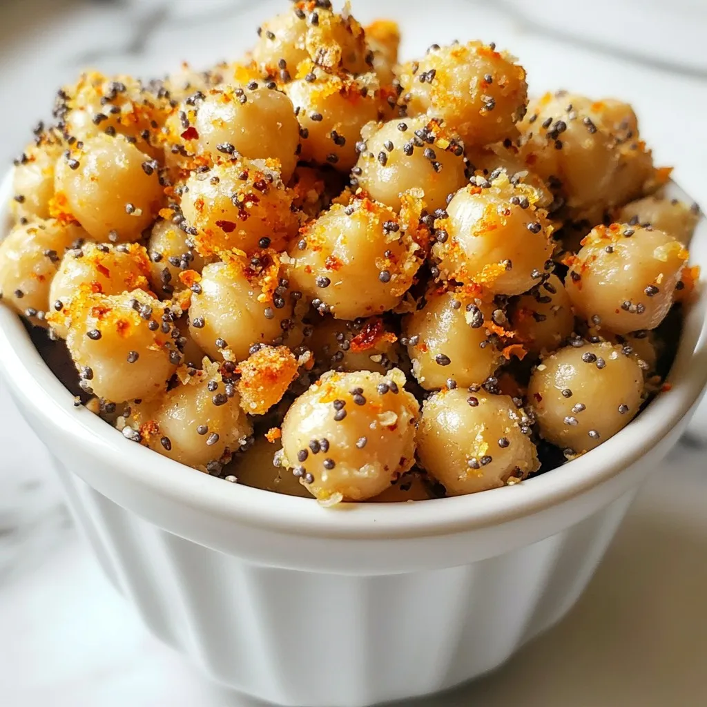 Die Hauptzutaten für die knusprigen Kichererbsen sind einfach. Du brauchst: - 1 Dose (425 g) Kichererbsen, abgewaschen und abgetropft - 2 Esslöffel Olivenöl Diese Kichererbsen sind die Basis für unser Rezept. Sie sind gesund und lecker. Das Olivenöl gibt den Kichererbsen einen tollen Geschmack und hilft ihnen, knusprig zu werden. Die Gewürze bringen den richtigen Kick in unser Rezept. Hier sind die wichtigen Gewürze: - 2 Esslöffel Gewürzmischung „Everything Bagel“ - 1 Teelöffel Knoblauchpulver - 1/2 Teelöffel Zwiebelpulver - Salz nach Geschmack Die „Everything Bagel“-Mischung enthält oft Sesam, Mohn und Knoblauch. Diese Aromen zusammen machen die Kichererbsen sehr lecker. Knoblauchpulver und Zwiebelpulver geben zusätzlichen Geschmack. Salz rundet alles ab. Du kannst das Rezept anpassen, wenn du magst. Einige Optionen sind: - Paprika für etwas Schärfe - Parmesan für einen käsigen Geschmack - Chili-Flocken für mehr Würze Diese Zutaten geben den Kichererbsen eine neue Note. Experimentiere mit verschiedenen Gewürzen. So findest du deinen perfekten Geschmack. {{ingredient_image_2}} Zuerst nehme ich eine Dose Kichererbsen. Ich wasche und lasse sie gut abtropfen. So entfernen wir die Stärke. Das sorgt für mehr Knusprigkeit. Ich gebe die Kichererbsen in eine große Schüssel. Dann füge ich zwei Esslöffel Olivenöl hinzu. Das Öl hilft, die Gewürze zu halten. Ich vermenge alles gut. Die Kichererbsen sollen gleichmäßig mit dem Öl bedeckt sein. Jetzt kommt der spaßige Teil! Ich füge die Gewürzmischung „Everything Bagel“, Knoblauchpulver, Zwiebelpulver und etwas Salz hinzu. Ich rühre alles gut um. So schmecken die Kichererbsen nach jedem Bissen lecker. Ich heize den Airfryer auf 200 °C vor. Das dauert nur etwa fünf Minuten. Dann gebe ich die gewürzten Kichererbsen in den Korb. Es ist wichtig, sie gleichmäßig auszubreiten. So garen sie besser. Ich lasse sie 12 bis 15 Minuten garen. Nach etwa der Hälfte der Zeit schüttle ich den Korb. Das hilft, eine gleichmäßige Bräunung zu erreichen. Ich behalte die Kichererbsen im Auge, damit sie nicht anbrennen. Sie sollten schön knusprig und goldbraun sein. Um die perfekte Knusprigkeit zu erreichen, lasse ich die Kichererbsen nach dem Garen kurz im Korb abkühlen. Während sie abkühlen, werden sie noch knuspriger. Wenn ich sie serviere, lege ich sie in eine kleine Schüssel. Für einen extra Kick streue ich etwas zusätzliche „Everything Bagel“-Gewürzmischung darüber. So sehen sie noch besser aus! Beim Kochen mit dem Airfryer gibt es einige häufige Fehler. Ein großer Fehler ist, die Kichererbsen nicht gut abzutrocknen. Feuchtigkeit macht sie weniger knusprig. Ein weiterer Fehler ist, zu viele Kichererbsen auf einmal zu garen. Wenn der Korb überfüllt ist, bekommen die Kichererbsen nicht genug Luft. So werden sie nicht gleichmäßig knusprig. Achten Sie auch darauf, die Gewürze gleichmäßig zu verteilen. Ungleichmäßige Würzung führt zu einem unbalancierten Geschmack. Für knusprige Kichererbsen ist 200 °C (400 °F) die perfekte Temperatur. Die Garzeit liegt zwischen 12 und 15 Minuten. Ich empfehle, nach 7 Minuten den Korb zu schütteln. So bräunen die Kichererbsen gleichmäßiger. Schauen Sie regelmäßig nach, um sicherzustellen, dass sie nicht anbrennen. Jeder Airfryer kann etwas unterschiedlich sein, also passen Sie die Zeit an, wenn nötig. Die Konsistenz der Kichererbsen ist entscheidend für den Genuss. Ein bisschen Olivenöl hilft, sie knusprig zu machen. Achten Sie darauf, dass die Kichererbsen gleichmäßig mit Öl und Gewürzen bedeckt sind. Eine dünne Schicht auf dem Korb sorgt dafür, dass sie nicht zusammenkleben. Lassen Sie die Kichererbsen nach dem Garen kurz abkühlen. Sie werden dann noch knuspriger. Pro Tipps Vorbereitung der Kichererbsen: Um die Kichererbsen noch knuspriger zu machen, lassen Sie sie vor dem Würzen etwa 30 Minuten abtropfen und trocknen. Dies entfernt überschüssige Feuchtigkeit. Variieren der Gewürze: Experimentieren Sie mit verschiedenen Gewürzmischungen! Neben „Everything Bagel“ können Sie auch Paprika, Kreuzkümmel oder Chili-Flocken hinzufügen, um den Geschmack zu variieren. Optimaler Garprozess: Achten Sie darauf, die Kichererbsen in einer einzigen Schicht im Airfryer zu verteilen und sie während des Garens regelmäßig zu schütteln, um eine gleichmäßige Bräunung zu gewährleisten. Servieren: Servieren Sie die Kichererbsen warm als Snack oder als knuspriges Topping für Salate oder Suppen. So erhalten Sie eine leckere und gesunde Ergänzung zu Ihren Gerichten. {{image_4}} Wenn Sie keine „Everything Bagel“-Gewürzmischung haben, probieren Sie andere Gewürze. Sie können eine Mischung aus Sesam, Mohn und Knoblauch verwenden. Eine Mischung aus Paprika, Kreuzkümmel und Pfeffer gibt den Kichererbsen einen tollen Geschmack. Seien Sie kreativ und mischen Sie Ihre Lieblingsgewürze. Es gibt viele Wege, um die Kichererbsen noch besser zu machen. Fügen Sie etwas scharfen Paprika für Würze hinzu. Ein Spritzer Zitrone bringt Frische. Auch Parmesan oder geräucherte Paprika geben einen neuen Kick. Experimentieren Sie mit verschiedenen Zutaten, um den perfekten Snack zu finden. Kichererbsen passen gut zu anderen Lebensmitteln. Mischen Sie sie mit geröstetem Gemüse für einen gesunden Salat. Fügen Sie sie zu Quinoa oder Reis hinzu. Sie können auch Joghurt und Gurken für einen Dip verwenden. Das macht die Kichererbsen noch viel vielseitiger und leckerer. Um die Kichererbsen frisch zu halten, bewahre sie in einem luftdichten Behälter auf. Ein Glas oder eine Plastikbox funktioniert gut. Stelle sicher, dass der Behälter gut verschlossen ist, um Feuchtigkeit zu vermeiden. Vermeide es, die Kichererbsen in der Nähe von Wärmequellen zu lagern. Im Kühlschrank halten sich die Kichererbsen etwa 3 bis 5 Tage. Nach dem Garen sind sie am besten frisch. Wenn du sie länger aufbewahren möchtest, kannst du sie auch einfrieren. Um die Kichererbsen wieder knusprig zu machen, lege sie in den Airfryer. Erwärme sie für 5 bis 7 Minuten bei 180 °C. Alternativ kannst du sie auch im Ofen bei 200 °C für 10 Minuten aufbacken. So bleiben sie lecker und knusprig! Du kannst die knusprigen Kichererbsen in einem luftdichten Behälter bis zu fünf Tage aufbewahren. Stelle sicher, dass sie vollständig abgekühlt sind, bevor du sie verpackst. So bleiben sie länger knusprig. Ja, du kannst frische Kichererbsen verwenden. Koche sie zuerst, bis sie weich sind. Dies kann etwa 1 bis 2 Stunden dauern. Danach kannst du sie wie die Dosenkichererbsen würzen und im Airfryer zubereiten. Ja, du kannst die Kichererbsen auch im Ofen zubereiten. Heize den Ofen auf 200 °C (400 °F) vor. Verteile die gewürzten Kichererbsen auf einem Backblech. Backe sie 25-30 Minuten lang, bis sie knusprig sind. Schüttle das Blech alle 10 Minuten für eine gleichmäßige Bräunung. Kichererbsen sind vielseitig und lecker. Wir haben die Hauptzutaten, den Kochprozess und wichtige Tipps besprochen. Zu den Variationen gehören viele spannende Geschmäcker und einfache Lagerungseinstellungen. Mit diesen Ratschlägen zauberst du knusprige Kichererbsen. Experimentiere mit den Zutaten und finde deine Favoriten. Egal, ob als Snack oder als Beilage, du wirst sicher tolle Ergebnisse erzielen. Viel Spaß beim Kochen und Genießen!