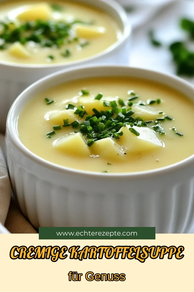 Entdecken Sie unser köstliches Rezept für Kartoffel-Lauch-Suppe! Diese cremige Kartoffelsuppe begeistert mit frischen Zutaten und einfacher Gemüsebrühe. Perfekt für ein schnelles Mittagessen oder als herzhaftes Abendessen. Genießen Sie den milden Geschmack von Lauch in Kombination mit zarten Kartoffeln. Holen Sie sich jetzt das Kartoffel-Lauch-Rezept und verwöhnen Sie sich und Ihre Familie! #KartoffelLauchSuppe #CremigeKartoffelsuppe #RezeptFürKartoffelsuppe #KartoffelLauchRezept