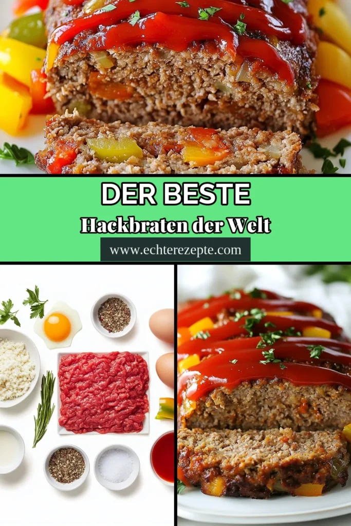 Entdecken Sie das beste Hackbraten Rezept für einen herzhaften, hausgemachten Hackbraten! Mit hochwertigem Rinderhackfleisch und einer köstlichen Ketchup-Oberfläche wird dieses Rinderhackfleisch Hackbraten zum Hit auf jedem Esstisch. Ideal für Familienessen und einfach zuzubereiten. Probieren Sie dieses herzhaftes Hackbraten Rezept und teilen Sie Ihre Kreation! #HackbratenRezept #HausgemachterHackbraten #RinderhackfleischHackbraten #KetchupHackbraten