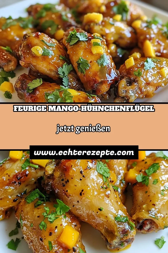 Entdecke das perfekte Rezept für Mango-Habanero-Hühnchenflügel! Diese würzigen Wings vereinen die süße Mango Marinade mit der Schärfe der Habanero-Paprika und sorgen für ein Geschmackserlebnis, das du nicht verpassen möchtest. Ideal für Grillabende oder Party-Snacks. Klicke auf das Rezept und lass dich inspirieren! #MangoHabanero #HühnchenflügelRezept #WürzigeWings #HabaneroRezept