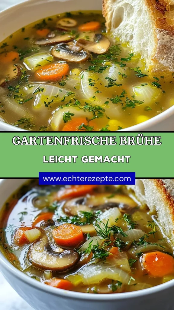 Entdecken Sie dieses köstliche Gemüsebrühe Rezept für eine frische Brühe selbstgemacht! Mit Zutaten wie Zwiebel, Karotten und Sellerie, zaubern Sie eine gesunde Gemüsebrühe aus frischem Gemüse. Kochen Sie ganz einfach eine einfache Brühe, die perfekt für Suppen und Eintöpfe ist. Ideal für die ganze Familie! Speichern Sie dieses Rezept und genießen Sie wärmende Mahlzeiten. #GemüsebrüheRezept #GesundeBrühe #Selbstgemacht #EinfacheBrüheKochen