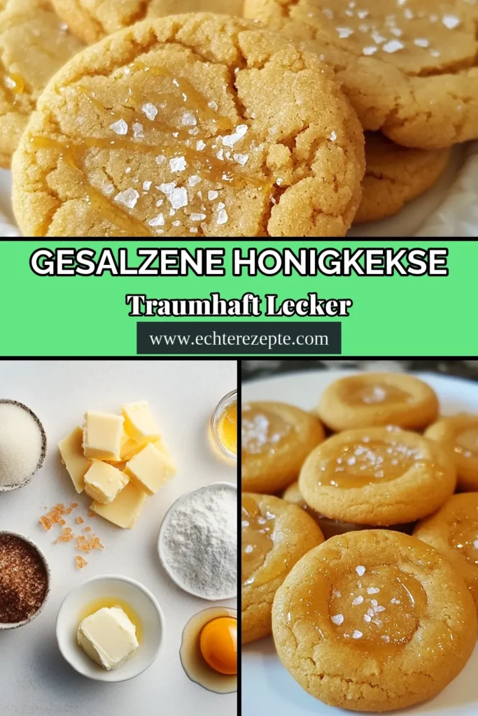 Entdecke das perfekte Rezept für gesalzene Honigkekse! Diese einfachen Honigkekse sind eine köstliche Mischung aus süßem Honig und dem herzhaften Geschmack von Meersalz. Mit nur wenigen Zutaten zauberst du Butterkekse mit Honig, die jedem schmecken. Ideal für jede Gelegenheit – einfach nachbacken und die Familie begeistern! Probiere dieses leckere Rezept aus und teile deine Kreation! #gesalzeneHonigkekse #KekseMitMeersalz #einfachesHonigkekseRezept #süßeKekseBacken