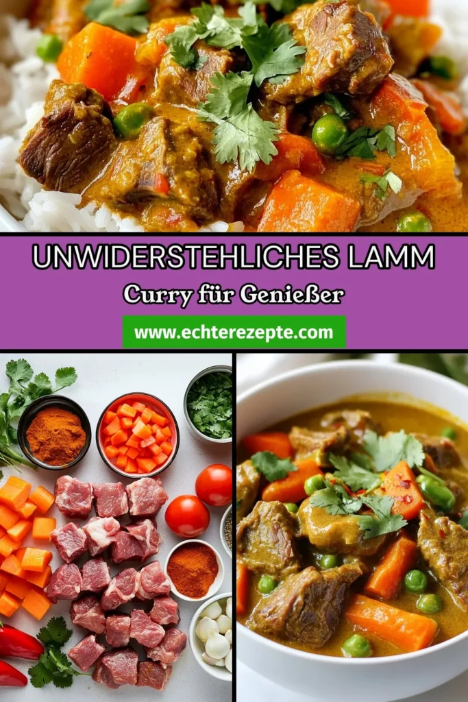 Entdecken Sie unser einfaches Lamm-Curry Rezept mit zarter Lammkeule, perfekt für langsames Kochen. Dieses köstliche langsam gekochte Lamm-Curry vereint Aromen von Kokosmilch und Gewürzen und ist einfach zuzubereiten. Ideal für ein herzhaftes Abendessen! Holen Sie sich das Rezept jetzt und genießen Sie ein aromatisches Essen. Speichern Sie es für später! #LammCurryRezept #langsamgekochtesLammCurry #CurrymitKokosmilch #einfachesLammCurry