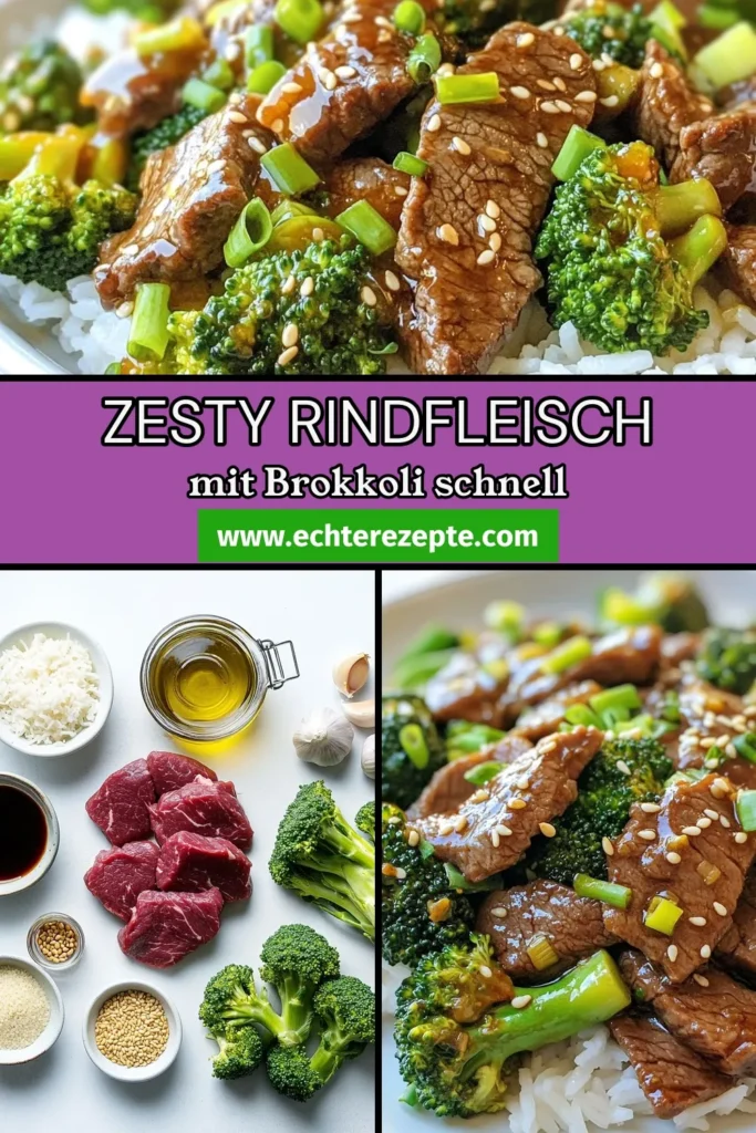 Entdecke unser Rindfleisch Brokkoli Rezept für ein schnelles Rindfleischgericht, das perfekt für stressige Abende ist! Diese asiatische Rindfleischrezepte kombinieren zartes Rinderfilet und knackigen Brokkoli für ein gesundes Rindfleischgericht, das voller Geschmack steckt. In nur 30 Minuten zubereitet, ist es eine großartige Wahl für eine nährstoffreiche Mahlzeit. Probiere es aus und teile es mit Freunden! #Rindfleisch #Brokkoli #schnellesEssen #gesundesEssen