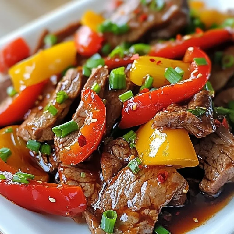 Für dieses Rezept brauchst du frische und hochwertige Zutaten. Hier sind die Hauptzutaten: - 450 g Flanksteak, dünn gegen die Faser geschnitten - 2 Esslöffel Maisstärke - 2 Esslöffel Sesamöl Das Flanksteak ist wichtig. Es hat viel Geschmack und bleibt zart. Die Maisstärke hilft, das Fleisch knusprig zu machen. Sesamöl bringt einen nussigen Geschmack in das Gericht. Die Gewürze und Öle bringen den Feuer-Geschmack. Du benötigst: - 60 ml Sojasoße - 2 Esslöffel Hoisinsauce - 1 Teelöffel rote Pfefferflocken (je nach Geschmack anpassen) - 1 Esslöffel Reisessig - Salz und Pfeffer nach Geschmack Die Sojasoße sorgt für Umami. Hoisinsauce gibt Süße und Tiefe. Rote Pfefferflocken bringen die Schärfe. Reisessig hilft, die Aromen abzurunden. Das Gemüse sorgt für Farbe und Textur. Hier ist, was du brauchst: - 1 rote Paprika, in Streifen geschnitten - 1 gelbe Paprika, in Streifen geschnitten - 2 Frühlingszwiebeln, grob gehackt - 2 Knoblauchzehen, fein gehackt - 1 Esslöffel frischer Ingwer, gerieben Die Paprika bringt Süße und Knackigkeit. Frühlingszwiebeln fügen Frische hinzu. Knoblauch und Ingwer geben einen tollen Duft. Diese Kombination macht dein Gericht bunt und gesund. {{ingredient_image_2}} Beginne mit dem Rindfleisch. Schneide das Flanksteak dünn gegen die Faser. Gib das Fleisch in eine Schüssel. Füge die Maisstärke, Salz und Pfeffer hinzu. Mische alles gut durch. Lass das Fleisch für 10-15 Minuten ruhen. Währenddessen kannst du die anderen Zutaten vorbereiten. Erhitze das Sesamöl in einer großen Pfanne. Stelle die Hitze auf mittelhoch. Füge das marinierte Rindfleisch in einer einzigen Schicht hinzu. Brate es 2-3 Minuten ungestört an. So erhält das Fleisch eine schöne Kruste. Wende das Fleisch und brate es weitere 2 Minuten. Es sollte leicht gebräunt sein, aber nicht vollständig durchgegart. Nimm das Fleisch aus der Pfanne und lege es beiseite. In der gleichen Pfanne füge den gehackten Knoblauch und Ingwer hinzu. Brate sie 30 Sekunden an, bis sie duften. Jetzt kommen die geschnittenen Paprika und Frühlingszwiebeln dazu. Brate alles 3-4 Minuten unter Rühren. Das Gemüse sollte leicht weich werden, aber noch knackig bleiben. Gib das Rindfleisch zurück in die Pfanne. Füge Sojasoße, Hoisinsauce, Reisessig und die roten Pfefferflocken hinzu. Mische alles gut durch. Koche es 2-3 Minuten weiter. Die Sauce soll heiß und leicht eingedickt sein. Schmecke das Gericht ab. Füge mehr Salz oder Pfeffer nach Bedarf hinzu. Serviere das feurige Blitz-Beef sofort. Lege es über gekochtem Reis oder Nudeln. Garniere nach Belieben mit zusätzlichen Frühlingszwiebeln. Um die Sauce perfekt zu machen, achte auf die Menge der Flüssigkeit. Die Sojasoße und Hoisinsauce geben viel Geschmack. Die Maisstärke hilft, die Sauce dick zu machen. Wenn sie zu dünn ist, füge etwas mehr Maisstärke hinzu, die du vorher in Wasser auflöst. So wird die Sauce schön sämig und bleibt am Fleisch haften. Die rote Pfefferflocken sind wichtig für die Schärfe. Du kannst die Menge anpassen, je nachdem, wie scharf du es magst. Füge weniger oder mehr hinzu, um den Schärfegrad zu ändern. Wenn du es milder magst, lasse die Pfefferflocken ganz weg oder ersetze sie durch etwas süßes Paprikapulver. Minute Firecracker Beef ist perfekt, wenn du wenig Zeit hast. Du kannst das Rindfleisch und das Gemüse im Voraus schneiden. Mariniere das Fleisch einen Tag vorher für mehr Geschmack. Bewahre alles im Kühlschrank auf. So sparst du Zeit, wenn du das Gericht zubereitest. Es ist schnell und einfach! Pro Tipps Fleisch zart machen: Um das Flanksteak noch zarter zu machen, kannst du es vor dem Marinieren für etwa 30 Minuten in einer Mischung aus Wasser und einer Prise Backpulver einlegen. Gemüse variieren: Du kannst das Gemüse nach deinem Geschmack anpassen. Versuche es mit Brokkoli, Zucchini oder Karotten für eine bunte Mischung. Würze anpassen: Wenn du es schärfer magst, füge mehr rote Pfefferflocken hinzu oder experimentiere mit frischem Chili oder Sriracha in der Sauce. Ideal zum Vorbereiten: Das Gericht lässt sich hervorragend vorbereiten. Koche die Zutaten im Voraus und wärme sie einfach vor dem Servieren auf. {{image_4}} Für eine vegetarische Version des Minute Firecracker Beef kannst du Tofu verwenden. Tofu nimmt die Aromen gut auf. Schneide den Tofu in gleichmäßige Würfel. Mariniere ihn genauso wie das Rindfleisch. Brate den Tofu in Sesamöl bis er goldbraun ist. Füge dann das Gemüse und die Soße hinzu. Das Ergebnis ist lecker und gesund. Wenn du kein Flanksteak magst, probiere Hähnchenbrust oder Schweinefleisch. Beide Optionen geben dem Gericht einen anderen, aber köstlichen Geschmack. Schneide das Fleisch in dünne Streifen und mariniere es wie im Rezept. Achte darauf, dass du die Garzeit anpasst, da Hähnchen und Schweinefleisch schneller garen. Das Gemüse kannst du nach deinem Geschmack anpassen. Brokkoli, Zucchini oder Karotten passen gut zu diesem Gericht. Diese Gemüsesorten sind gesund und bringen Farbe auf den Teller. Du kannst auch Spinat oder Pak Choi hinzufügen, um mehr Nährstoffe zu integrieren. Experimentiere mit verschiedenen Kombinationen, um dein perfektes Gericht zu finden. Um dein Minute Firecracker Beef frisch zu halten, ist die richtige Lagerung wichtig. Lass das Gericht zuerst auf Raumtemperatur abkühlen. Danach kannst du es in einem luftdichten Behälter verstauen. Dies schützt es vor schlechten Gerüchen und Austrocknung. Im Kühlschrank bleibt das Gericht bis zu drei Tage frisch. Stelle sicher, dass der Behälter gut verschlossen ist. So bleibt das Fleisch saftig und die Aromen erhalten. Wenn du das Gericht länger aufbewahren willst, solltest du es einfrieren. Das Einfrieren ist eine tolle Methode, um Reste zu lagern. Portioniere das Beef in kleinen Behältern oder Beuteln. Achte darauf, die Luft herauszudrücken, bevor du sie verschließt. So bleibt das Gericht bis zu drei Monate haltbar. Wenn du bereit bist zu essen, taue es einfach im Kühlschrank auf oder erwärme es direkt in der Pfanne. Um dein Minute Firecracker Beef schärfer zu machen, füge mehr rote Pfefferflocken hinzu. Du kannst auch frische Chilischoten oder Sriracha-Sauce verwenden. Diese geben deinem Gericht einen extra Kick. Achte darauf, die Schärfe langsam zu steigern. So kannst du die perfekte Balance finden. Ja, dieses Rezept kann glutenfrei sein. Verwende glutenfreie Sojasoße und Hoisinsauce. Achte beim Kauf darauf, dass keine glutenhaltigen Zutaten enthalten sind. Überprüfe auch die anderen Zutaten, um sicherzugehen. So kannst du die köstlichen Aromen genießen, ohne glutenhaltige Produkte. Minute Firecracker Beef passt am besten zu gekochtem Reis oder Reisnudeln. Du kannst auch gedämpftes Gemüse oder einen frischen Salat servieren. Diese Beilagen ergänzen die Aromen des Gerichts. Sie sorgen für ein ausgewogenes Essen. Experimentiere mit verschiedenen Kombinationen, um deine Favoriten zu finden. Ja, du kannst das Fleisch im Voraus marinieren. Das Marinieren für ein paar Stunden oder über Nacht verbessert den Geschmack. Bewahre das marinierte Fleisch in einem luftdichten Behälter im Kühlschrank auf. So bleibt es frisch und lecker. Achte darauf, es rechtzeitig herauszunehmen, damit es Zimmertemperatur erreicht, bevor du es brätst. Zusammenfassend haben wir die Hauptzutaten für das feurige Blitz-Beef untersucht. Ich habe Anleitung gegeben, wie man das Rindfleisch marinieren und anbraten kann. Außerdem haben wir darüber gesprochen, wie man die Sauce perfekt zubereitet und das Gemüse anbrät. Denken Sie daran, die Schärfe anzupassen und das Gericht gut vorzubereiten. Variationen wie die vegetarische Option erweitern Ihre Möglichkeiten. Mit den Aufbewahrungstipps bleibt Ihr Gericht frisch. Genießen Sie das Kochen und Experimentieren!