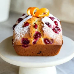 Für diesen leckeren Kuchen brauchst du einige einfache Zutaten. Hier ist die Liste: - 1 ½ Tassen Allzweckmehl - 1 Teelöffel Backpulver - ½ Teelöffel Natron - ¼ Teelöffel Salz - ½ Tasse ungesalzene Butter, weich - 1 Tasse Zucker - 2 große Eier - Schale von 1 großer Orange - ¼ Tasse frischer Orangensaft - 1 Teelöffel Vanilleextrakt - 1 Tasse frische oder gefrorene Preiselbeeren - ½ Tasse gehackte Walnüsse oder Pekannüsse (optional) Jede Zutat spielt eine wichtige Rolle. Das Mehl gibt dem Kuchen Struktur. Die Butter sorgt für eine schöne Feuchtigkeit. Die Eier helfen dabei, dass der Kuchen gut aufgeht. Die Orange bringt einen frischen Geschmack. Zusätzlich kannst du einige Zutaten hinzufügen. Walnüsse oder Pekannüsse geben einen tollen Crunch. Du kannst auch etwas Zimt oder Ingwer hinzufügen, um eine würzige Note zu erzielen. Diese Zutaten sind nicht notwendig, aber sie machen den Kuchen noch besser. Wenn du Preiselbeeren kaufst, achte auf die Frische. Sie sollten fest und glänzend sein. Gefrorene Preiselbeeren sind auch in Ordnung. Du musst sie nicht auftauen. Bei den Nüssen, wähle die, die dir am besten schmecken. Walnüsse haben einen milden Geschmack. Pekannüsse sind süßer. Beide passen gut zum Kuchen. {{ingredient_image_2}} Heize deinen Ofen auf 175°C vor. Fette eine Kastenform mit Butter ein. Lege den Boden mit Backpapier aus. Das erleichtert das Herausnehmen des Kuchens. Nimm eine mittlere Schüssel. Mische das Mehl, Backpulver, Natron und Salz gut. Stelle diese Mischung zur Seite, bis du sie brauchst. In einer großen Rührschüssel schlägst du die weiche Butter und den Zucker zusammen. Nutze einen elektrischen Mixer auf mittlerer Stufe. Mische die Zutaten für etwa 3-4 Minuten, bis die Masse hell und fluffig ist. Füge die Eier einzeln hinzu. Rühre gut nach jedem Ei. Dann gib die Orangenschale, den Orangensaft und den Vanilleextrakt dazu. Rühre, bis alles gut vermischt ist. Füge die trockenen Zutaten langsam zur feuchten Mischung hinzu. Mische, bis alles gerade so vermengt ist. Achte darauf, nicht zu lange zu rühren. Gieße den Teig in die vorbereitete Kastenform. Streiche ihn gleichmäßig glatt. Backe den Kuchen für 50-60 Minuten. Der Kuchen ist fertig, wenn ein Zahnstocher sauber herauskommt. Lass den Kuchen 10 Minuten in der Form abkühlen. Übertrage ihn dann auf ein Kuchengitter, um vollständig abzukühlen. Um den perfekten Teig zu erzielen, ist es wichtig, die Zutaten richtig zu vermengen. Beginne mit der Butter und dem Zucker. Schlage sie gut, bis die Mischung hell ist. Füge die Eier einzeln hinzu, damit der Teig luftiger wird. Wenn du die trockenen Zutaten hinzufügst, mische sie nur, bis alles gerade vermengt ist. Zu viel Rühren kann den Kuchen zäh machen. Ein trockener Kuchen ist oft das Ergebnis von zu langem Backen oder zu viel Mehl. Behalte die Backzeit im Auge. Überprüfe den Kuchen nach 50 Minuten. Ein Zahnstocher sollte sauber herauskommen, aber der Kuchen darf nicht zu lange im Ofen bleiben. Verwende auch frische Preiselbeeren, um Feuchtigkeit zu bewahren. Die ideale Backtemperatur für diesen Kuchen liegt bei 175°C (350°F). Heize den Ofen vor, damit der Kuchen gleichmäßig backt. Die Backzeit beträgt 50 bis 60 Minuten. Jeder Ofen ist anders, also teste den Kuchen frühzeitig. Ein guter Trick ist, die Temperatur mit einem Ofenthermometer zu überprüfen. So sorgst du für perfekte Ergebnisse. Profi Tipps Frische Zutaten verwenden: Verwenden Sie frische Cranberries und frisch gepressten Orangensaft für den besten Geschmack und die beste Textur. Dies hebt das Aroma des Kuchens erheblich. Richtige Lagerung: Bewahren Sie den Kuchen in einem luftdichten Behälter auf, um die Frische zu erhalten. So bleibt er mehrere Tage saftig und lecker. Variationen ausprobieren: Experimentieren Sie mit verschiedenen Nüssen oder fügen Sie Schokoladenstückchen hinzu, um dem Kuchen eine neue Geschmacksrichtung zu verleihen. Kuchen richtig abkühlen lassen: Lassen Sie den Kuchen nach dem Backen immer auf einem Kuchengitter abkühlen, um eine feuchte Textur zu vermeiden. {{image_4}} Wenn Sie keine Preiselbeeren mögen, probieren Sie Himbeeren oder Kirschen. Diese Früchte bringen auch eine fruchtige Frische. Für die Nüsse können Sie Mandeln oder Pistazien verwenden. Beide bieten einen knackigen Biss. Seien Sie kreativ und nutzen Sie, was Sie haben. Um den Kuchen glutenfrei zu machen, ersetzen Sie das Allzweckmehl mit einer glutenfreien Mehlmischung. Achten Sie darauf, eine Mischung zu wählen, die Xanthan enthält. Das hilft, die Struktur des Kuchens zu halten. Diese Anpassung sorgt dafür, dass auch Glutenallergiker genießen können. Für zusätzlichen Geschmack fügen Sie einen Teelöffel Zimt oder Ingwer hinzu. Diese Gewürze bringen Wärme und Tiefe in den Kuchen. Auch eine Prise Muskatnuss kann gut passen. Experimentieren Sie mit den Gewürzen, um Ihren Lieblingsgeschmack zu finden. Um den Cranberry Orange Loaf Cake frisch zu halten, gibt es einige einfache Tipps. Lassen Sie den Kuchen nach dem Backen vollständig abkühlen. Wickeln Sie ihn dann in Frischhaltefolie. Lagern Sie den Kuchen an einem kühlen, trockenen Ort. So bleibt er saftig und lecker. Vermeiden Sie direkte Sonneneinstrahlung und Hitzequellen. Der Kuchen bleibt so bis zu fünf Tage frisch. Das Einfrieren ist eine tolle Möglichkeit, den Kuchen länger aufzubewahren. Lassen Sie den Kuchen zuerst ganz abkühlen. Schneiden Sie ihn in Scheiben oder lassen Sie ihn ganz. Wickeln Sie den Kuchen gut in Frischhaltefolie. Danach legen Sie ihn in einen luftdichten Behälter oder einen Gefrierbeutel. So schützen Sie ihn vor Gefrierbrand. Der Kuchen hält sich bis zu drei Monate im Gefrierfach. Wenn Sie den Kuchen auftauen, machen Sie es langsam. Lassen Sie ihn über Nacht im Kühlschrank auftauen. Das hilft, die Feuchtigkeit zu bewahren. Um den Geschmack zu intensivieren, können Sie etwas frischen Orangensaft darüber träufeln. Erwärmen Sie den Kuchen vor dem Servieren kurz in der Mikrowelle. So schmeckt er fast wie frisch gebacken! Um zu verhindern, dass dein Kuchen zusammenfällt, achte auf die richtige Mischung. Mische die trockenen Zutaten gut. Rühre dann die feuchten Zutaten sanft unter. Zu langes Rühren macht den Teig schwer. Achte darauf, den Kuchen im vorgeheizten Ofen zu backen. Ein Zahnstocher sollte sauber herauskommen, wenn der Kuchen fertig ist. Lass den Kuchen nach dem Backen kurz in der Form abkühlen. Übertrage ihn danach auf ein Gitter. Ja, du kannst gefrorene Preiselbeeren verwenden. Es ist wichtig, sie nicht aufzutauen. Gefrorene Beeren behalten ihre Form besser während des Backens. Sie geben dem Kuchen eine schöne Frische. Achte darauf, sie gleichmäßig im Teig zu verteilen, damit jeder Bissen lecker ist. Der Cranberry Orange Loaf Cake hält sich bei Raumtemperatur etwa 3 bis 4 Tage. Lagere ihn in einem luftdichten Behälter. So bleibt er frisch und saftig. Wenn du ihn länger aufbewahren möchtest, friere ihn ein. So bleibt der Geschmack für mehrere Wochen erhalten. Ja, du kannst diesen Kuchen vegan machen. Ersetze die Eier durch Apfelmus oder eine Banane. Verwende pflanzliche Butter oder Öl anstelle von ungesalzener Butter. Achte darauf, dass der Vanilleextrakt und der Zucker vegan sind. So kannst du einen leckeren, veganen Cranberry Orange Loaf Cake genießen. Der Cranberry Orange Loaf Cake ist einfach, lecker und vielseitig. Wir haben die besten Zutaten, Schritte und Tipps behandelt. Dein Kuchen bleibt lecker und saftig, wenn du unsere Tipps befolgst. Denk daran, du kannst auch Variationen ausprobieren, wie glutenfreie Optionen. Mit diesen Tipps ist dein Kuchen immer ein Hit! Probiere es aus und genieße jeden Bissen.