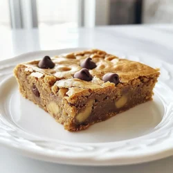 Die Zutaten für die Chewy Brown Butter Blondies sind einfach und leicht zu finden. Hier ist die Liste, die du brauchst: - 240 g ungesalzene Butter - 220 g brauner Zucker, fest gepackt - 100 g Kristallzucker - 2 große Eier - 1 Teelöffel Vanilleextrakt - 250 g Weizenmehl - 1 Teelöffel Backpulver - 1/2 Teelöffel Natron - 1/4 Teelöffel Salz - 170 g Schokoladenstückchen (Zartbitter oder Milch) - 75 g gehackte Nüsse (optional, z.B. Walnüsse oder Pekannüsse) Diese Zutaten sind die Basis für einen tollen Geschmack. Die ungesalzene Butter gibt jedem Bissen eine reichhaltige Note. Der braune Zucker sorgt für eine feuchte, chewy Textur. Die Eier und der Vanilleextrakt bringen zusätzlichen Geschmack. Wenn du magst, kannst du Schokoladenstückchen hinzufügen. Sie schmelzen beim Backen und geben den Blondies eine köstliche Süße. Nüsse sind optional, aber sie fügen einen tollen Crunch hinzu. Sammle alles, was du brauchst, und mach dich bereit für ein tolles Backerlebnis! {{ingredient_image_2}} Heize deinen Ofen auf 175°C vor. Nimm eine 23x33 cm große Backform. Lege die Form mit Backpapier aus. Lass das Papier an den Seiten überlappen. So kannst du die Blondies später leicht herausnehmen. Nimm einen mittelgroßen Topf und stelle ihn auf mittlere Hitze. Gib die ungesalzene Butter hinein. Lass die Butter schmelzen und rühre häufig um. Achte darauf, dass die Butter goldbraun wird. Der nussige Duft ist ein gutes Zeichen. Das dauert etwa 5 bis 7 Minuten. Pass auf, dass die Butter nicht anbrennt. Nimm den Topf vom Herd. Gieße die braune Butter in eine große Rührschüssel. Lass die Butter ein paar Minuten abkühlen. Füge dann den braunen Zucker und den Kristallzucker hinzu. Rühre kräftig, bis alles gut vermischt ist. Gib die Eier einzeln dazu und rühre gut nach jeder Zugabe. Rühre nun den Vanilleextrakt unter. In einer separaten Schüssel vermengst du das Mehl, das Backpulver, das Natron und das Salz. Gib die trockenen Zutaten nach und nach zur feuchten Mischung. Rühre nur, bis alles gerade vermischt ist. Übermische den Teig nicht! Hebe die Schokoladenstückchen und die Nüsse vorsichtig unter. Gieße den Teig in die vorbereitete Backform. Verteile den Teig gleichmäßig in der Form. Backe die Blondies für 20 bis 25 Minuten. Die Ränder sollten leicht goldbraun sein. Stecke einen Zahnstocher in die Mitte, er sollte mit feuchten Krümeln herauskommen. Lass die Blondies etwa 10 Minuten in der Form abkühlen. Hebe sie dann mithilfe des Backpapiers heraus. Lass sie auf einem Kuchengitter komplett abkühlen. Danach kannst du sie in Quadrate schneiden. Um die perfekte Konsistenz für deine Blondies zu erzielen, achte auf die Butter. Bräune die Butter gut, aber lass sie nicht verbrennen. Die richtige Temperatur macht den Unterschied. Verwende auch frische Zutaten. Alte Eier oder Mehl können die Textur beeinträchtigen. Mische den Teig nur, bis alles gut verbunden ist. Übermischung macht die Blondies trocken. Die Wahl der Schokolade ist wichtig. Zartbitter bringt einen tollen Kontrast zu dem Süßen. Milchschokolade macht die Blondies süßer. Du kannst auch andere Sorten ausprobieren. Weiße Schokolade oder sogar gesalzene Karamellstückchen sind großartig. Nüsse fügen Crunch hinzu. Walnüsse geben einen reichen Geschmack. Pekannüsse sind süßer. Wähle, was dir am besten gefällt. Ein häufiger Fehler ist, die Butter zu lange zu bräunen. Achte darauf, dass sie goldbraun ist und nussig riecht. Ein anderer Fehler ist, den Teig zu lange zu rühren. Das macht die Blondies zäh. Auch das Backen ist wichtig. Überprüfe die Blondies nach 20 Minuten. Wenn der Zahnstocher mit feuchten Krümeln herauskommt, sind sie perfekt. Lass sie nicht zu lange im Ofen. Pro Tipps Butter braun werden lassen: Achte darauf, die Butter nicht zu lange zu erhitzen, um ein Anbrennen zu vermeiden. Die perfekte goldbraune Farbe verleiht den Blondies einen nussigen Geschmack. Richtige Backzeit beachten: Überprüfe die Blondies nach 20 Minuten. Sie sollten die Ränder leicht goldbraun sein und ein Zahnstocher sollte mit feuchten Krümeln herauskommen. Variationen ausprobieren: Experimentiere mit verschiedenen Schokoladensorten oder Nüssen, um deine Blondies nach deinem Geschmack anzupassen. Weiße Schokolade oder Mandeln sind ebenfalls köstlich! Abkühlen lassen: Lass die Blondies in der Form abkühlen, bevor du sie schneidest. Das hilft, dass sie nicht auseinanderfallen und die Textur bleibt perfekt. {{image_4}} Um glutenfreie Blondies zu machen, ersetze das Weizenmehl mit einer glutenfreien Mischung. Diese Mehle gibt es in vielen Varianten. Achte darauf, eine Mischung zu wählen, die das Backen unterstützt. Oft sind diese Mehle aus Reis, Mais oder Mandeln. Die Konsistenz bleibt ähnlich, und der Geschmack bleibt köstlich. Möchtest du deine Blondies aufpeppen? Füge Kokosraspel oder Karamellstückchen hinzu. Diese Zutaten bringen eine neue Dimension in das Rezept. Bei der Zugabe von Karamell, achte darauf, die Menge gut zu dosieren. Zu viel kann den Teig zu feucht machen. Auch eine Prise Zimt kann den Geschmack intensivieren. Für vegane Blondies kannst du Eier ersetzen. Verwende Apfelmus oder Bananenpüree als Bindemittel. Eine halbe Banane oder ein Viertel Tasse Apfelmus ersetzt ein Ei. Diese Optionen machen die Blondies saftig und lecker. Du kannst auch spezielle Eiersatzprodukte nutzen, die in vielen Geschäften erhältlich sind. Um die Blondies frisch zu halten, lagere sie in einem luftdichten Behälter. Ein Keksbehälter funktioniert gut. Stelle ihn an einen kühlen, trockenen Ort. Vermeide direkte Sonneneinstrahlung, um die Textur zu bewahren. Diese Blondies bleiben bis zu einer Woche frisch. Nach ein paar Tagen könnten sie weicher werden. Wenn du sie länger aufbewahren möchtest, denke ans Einfrieren. So bleiben die Aromen und die Konsistenz erhalten. Um Blondies einzufrieren, lasse sie zuerst vollständig abkühlen. Schneide sie in Stücke und lege sie in einen gefrierfesten Beutel. Drücke die Luft heraus, bevor du sie verschließt. So bleiben sie bis zu drei Monate haltbar. Zum Auftauen einfach bei Raumtemperatur lagern. Du musst die Blondies für 20 bis 25 Minuten backen. Die Ränder sollten leicht goldbraun sein. Ein Zahnstocher sollte mit ein paar feuchten Krümeln herauskommen. So weißt du, dass sie perfekt sind. Ja, du kannst die Butter ersetzen. Nutze Margarine oder Kokosöl. Achte darauf, dass die Konsistenz ähnlich bleibt. Dies kann den Geschmack leicht verändern, aber die Blondies bleiben lecker. Lass die Blondies zuerst auf einem Gitter auskühlen. Nutze ein scharfes Messer für gerade Schnitte. Schneide sie in Quadrate oder Rechtecke, je nach Vorliebe. So bekommst du schöne Stücke. Serviere die Blondies warm mit Eis oder Sahne. Für Extra-Geschmack kannst du Schokoladensauce darüber träufeln. Eine Prise Meersalz bringt die Süße hervor. Experimentiere mit verschiedenen Toppings, um deine Lieblingskombination zu finden. Blondies sind einfach zuzubereiten und machen Spaß. Wir haben über die Zutaten, Schritt-für-Schritt-Anleitung und Tipps gesprochen. Variationen und Aufbewahrung sind ebenfalls wichtig. Jeder kann sie anpassen, um den eigenen Geschmack zu treffen. Denke daran, beim Backen geduldig zu sein. Du wirst am Ende köstliche Blondies haben. Viel Freude beim Ausprobieren und Genießen!