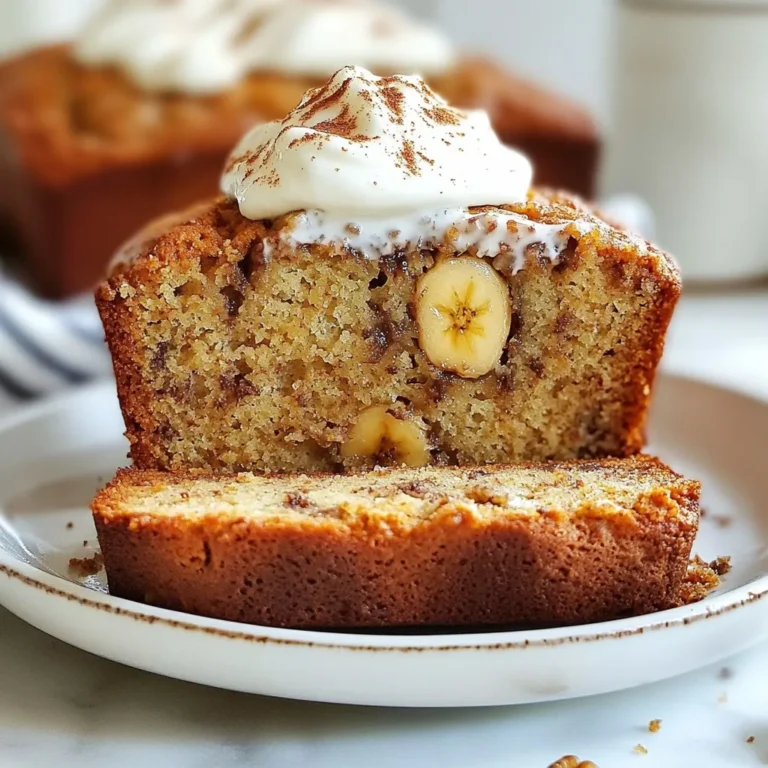 - 3 reife Bananen - 240 ml griechischer Joghurt - 2 große Eier Die Hauptzutaten sind einfach und leicht zu finden. Die reifen Bananen geben dem Brot eine natürliche Süße. Sie sollten schön weich und braun sein. Griechischer Joghurt macht das Brot feucht und lecker. Die Eier helfen, alles gut zu verbinden. - 120 ml Honig oder Ahornsirup - 60 ml geschmolzenes Kokosöl Für das Süßen kannst du Honig oder Ahornsirup verwenden. Beide geben einen feinen Geschmack. Das geschmolzene Kokosöl macht das Brot zart. Es ist eine gesunde Fettquelle. - Mehl, Backpulver und Zimt - Optional: Nüsse und Schokoladenstückchen Du brauchst auch Mehl, Backpulver und Zimt. Das Mehl gibt dem Brot Struktur. Das Backpulver lässt das Brot aufgehen. Zimt bringt einen warmen, tollen Geschmack. Wenn du magst, kannst du Nüsse oder Schokoladenstückchen hinzufügen. Sie machen das Brot noch besser. {{ingredient_image_2}} Heize deinen Ofen auf 175°C vor. Wähle eine Kastenform von 23x13 cm. Fette die Form gut ein oder lege sie mit Backpapier aus. So lässt sich das Brot später leicht herausnehmen. Nimm eine große Schüssel. Zerdrücke drei reife Bananen, bis sie glatt sind. Füge den griechischen Joghurt, die zwei Eier, den Honig und das geschmolzene Kokosöl hinzu. Gieße auch den Vanilleextrakt hinein. Mische alles kräftig mit einem Schneebesen. Die Mischung sollte cremig und gleichmäßig sein. In einer separaten Schüssel mische das Backnatron, das Backpulver, das Salz, den Zimt und das Weizenmehl. Rühre gut um, damit die trockenen Zutaten gut verteilt sind. Füge dann die trockenen Zutaten nach und nach zur feuchten Mischung hinzu. Sei vorsichtig beim Mischen. Rühre nur so lange, bis alles gut verbunden ist. So bleibt das Brot locker. Gieße den Teig in die vorbereitete Form. Verwende einen Spatel, um die Oberfläche glatt zu streichen. Backe das Brot für 50-60 Minuten. Überprüfe mit einem Zahnstocher die Mitte des Brotes. Wenn er sauber herauskommt, ist das Brot fertig. Lass das Brot 10 Minuten in der Form abkühlen. Danach stürze es vorsichtig auf ein Kuchengitter und lasse es vollständig erkalten. Um die perfekte Konsistenz zu erreichen, ist es wichtig, das Brot nicht zu übermixen. Wenn du die trockenen Zutaten in die feuchte Mischung gibst, rühre nur so lange, bis alles gerade vermischt ist. Ein paar Klumpen sind in Ordnung. So bleibt das Brot locker und saftig. Falls du keinen griechischen Joghurt hast, gibt es Alternativen. Du kannst auch normalen Joghurt oder Quark verwenden. Achte darauf, ungesüßte Sorten zu wählen. Diese Alternativen beeinflussen den Geschmack leicht, sind aber trotzdem lecker. Um dein Bananenbrot spannend zu machen, füge Nüsse, Schokolade oder zusätzliche Früchte hinzu. Grob gehackte Walnüsse oder Pekannüsse geben einen tollen Crunch. Zartbitterschokoladenstückchen sorgen für eine süße Überraschung. Auch getrocknete Früchte wie Cranberries oder Äpfel passen gut dazu. Sei kreativ und finde deine Lieblingskombination. Das Brot schmeckt am besten, wenn du es warm servierst. Schneide dicke Scheiben und lege sie auf einen Teller. Eine Portion griechischen Joghurt mit einem Hauch Zimt obendrauf macht das Ganze noch besser. Das Brot passt perfekt zu einer Tasse Kaffee oder Tee. Du kannst auch ein wenig Honig darüber träufeln für extra Süße. Pro Tipps Bananen richtig wählen: Verwenden Sie gut reife Bananen, die viele braune Flecken haben. Diese sind süßer und geben dem Brot eine bessere Textur. Joghurt-Alternative: Wenn Sie keinen griechischen Joghurt zur Hand haben, können Sie auch ungesüßten Quark verwenden, um eine ähnliche Konsistenz zu erreichen. Variationen hinzufügen: Experimentieren Sie mit verschiedenen Nüssen oder Trockenfrüchten, um dem Bananenbrot eine persönliche Note zu geben und den Geschmack zu variieren. Richtig lagern: Bewahren Sie das Bananenbrot in einem luftdichten Behälter auf, um es frisch zu halten. Es kann auch gut eingefroren werden, um die Haltbarkeit zu verlängern. {{image_4}} Für glutenfreies Bananenbrot können Sie Weizenmehl durch andere Mehle ersetzen. - Mandelmehl: Dies gibt einen nussigen Geschmack. - Kokosmehl: Dies ist sehr saugfähig, also verwenden Sie weniger. - Hafermehl: Sicherstellen, dass es glutenfrei ist. Es ist wichtig, die richtige Menge Flüssigkeit anzupassen. Jedes Mehl hat seine eigene Absorption. Wenn Sie eine vegane Version machen möchten, können Sie Eier und Joghurt ersetzen. - Ersatz für Eier: Verwenden Sie 1/4 Tasse Apfelmus oder 1 Esslöffel Leinsamen mit 3 Esslöffeln Wasser. - Ersatz für Joghurt: Verwenden Sie pflanzlichen Joghurt, zum Beispiel aus Soja oder Kokosnuss. Diese Alternativen sorgen für eine feuchte Textur und halten das Brot gut. Fügen Sie Ihrem Bananenbrot neue Geschmäcker hinzu. - Gewürze: Experimentieren Sie mit Muskatnuss oder Ingwer. - Zitrusfrüchte: Ein Hauch von Zitronen- oder Orangenschale bringt Frische. - Nüsse und Schokolade: Diese können eine schöne Textur und einen süßen Biss geben. Durch diese Variationen wird Ihr Bananenbrot noch interessanter und schmackhafter. Um das Bananenbrot frisch zu halten, bewahre es in einem luftdichten Behälter auf. So bleibt es weich und lecker. Achte darauf, dass der Behälter nicht zu groß ist, damit die Luft nicht zirkuliert. Du kannst auch eine Papiertüte verwenden, wenn du es bald essen möchtest. Das Brot bleibt so für etwa drei Tage frisch. Die Lagerung im Kühlschrank hat Vor- und Nachteile. Das Bananenbrot bleibt länger haltbar, aber es kann auch trocken werden. Wenn du es im Kühlschrank aufbewahren möchtest, lege es in eine luftdichte Box. So bleibt es etwa eine Woche frisch. Vor dem Servieren kannst du es kurz aufwärmen, um die Textur zu verbessern. Einfrieren ist eine tolle Möglichkeit, Bananenbrot länger zu lagern. Schneide das Brot in Scheiben für eine einfache Portionierung. Wickele jede Scheibe in Frischhaltefolie und lege sie in einen Gefrierbeutel. So bleibt es bis zu drei Monate frisch. Zum Auftauen einfach die Scheiben bei Raumtemperatur lassen oder kurz in der Mikrowelle erwärmen. Bananenbrot bleibt bei Raumtemperatur etwa drei bis vier Tage frisch. Lagern Sie es in einem luftdichten Behälter. Im Kühlschrank hält es sich bis zu einer Woche. Der Kühlschrank kann das Brot jedoch etwas trockener machen. Wenn Sie es länger aufbewahren möchten, frieren Sie es ein. Ja, gefrorene Bananen können Sie verwenden. Lassen Sie sie einfach auftauen und zerdrücken. Die Konsistenz bleibt gut. Achten Sie darauf, dass sie nicht zu wässrig sind. Wenn sie viel Flüssigkeit haben, drücken Sie sie vor dem Mischen aus. So wird Ihr Brot nicht zu feucht. Griechischer Joghurt ist sehr gesund. Er enthält viel Protein und wenig Zucker. Das macht das Bananenbrot nahrhaft. Außerdem sorgt er für eine feuchte Textur. So bleibt das Brot lange frisch und lecker. Der Joghurt gibt dem Brot auch einen leichten Geschmack. Bananenbrot ist einfach und lecker. Du hast alles gelernt, von den Zutaten bis zur Zubereitung. Denk daran, reife Bananen sind der Schlüssel. Experimentiere mit Nüssen oder Schokolade für deinen eigenen Geschmack. Die richtige Lagerung verlängert die Frische. Wenn du Fragen hast, zögere nicht, nachzulesen. Backen macht Spaß und mit diesen Tipps wird dein Bananenbrot großartig. Viel Spaß beim Ausprobieren!