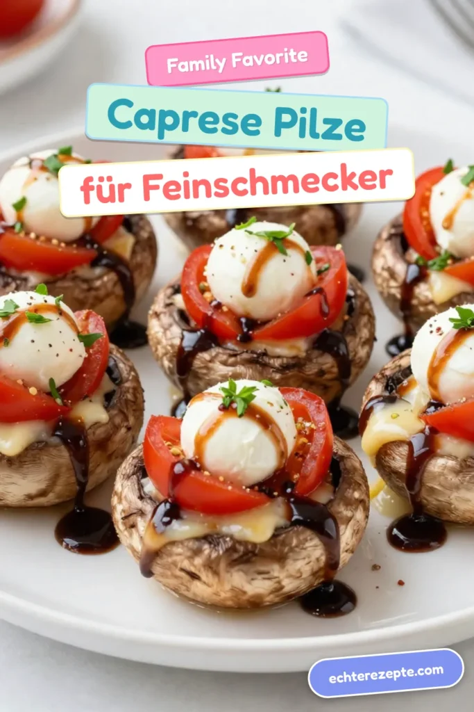 Entdecken Sie unser Rezept für Caprese gefüllte Portobello-Pilze – ein köstliches und einfaches vegetarisches Rezept, das perfekt in die italienische Küche passt. Diese gesunden Pilzgerichte sind schnell zubereitet und ideal für ein schnelles Abendessen. Verwöhnen Sie Ihre Familie mit dieser geschmacklichen Kombination aus Tomaten, Mozzarella und Basilikum. Jetzt ausprobieren und genießen! #VegetarischeRezepte #GesundeGerichte #Caprese #PortobelloPilze