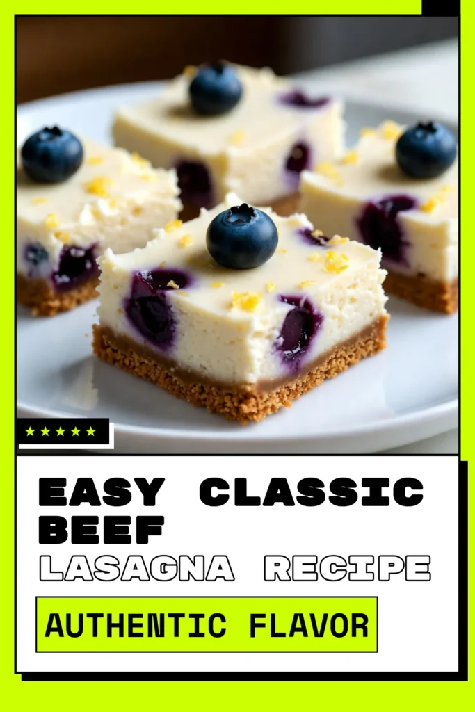 Entdecke das perfekte Rezept für Blaubeer-Zitronen-Cheesecake-Riegel! Diese einfachen Cheesecake-Riegel vereinen den frischen Geschmack von Blaubeeren und Zitronen in einem köstlichen Dessert. Ideal für jede Gelegenheit! Probiere dieses leckere Dessert-Rezept mit Zitrone und erlebe, wie einfach es ist, frischen Cheesecake mit Blaubeeren zu zaubern. Speichere das Rezept und bringe deine Backkünste auf ein neues Level! #Käsekuchen #Dessertliebe #Blaubeeren #BackenmitLiebe