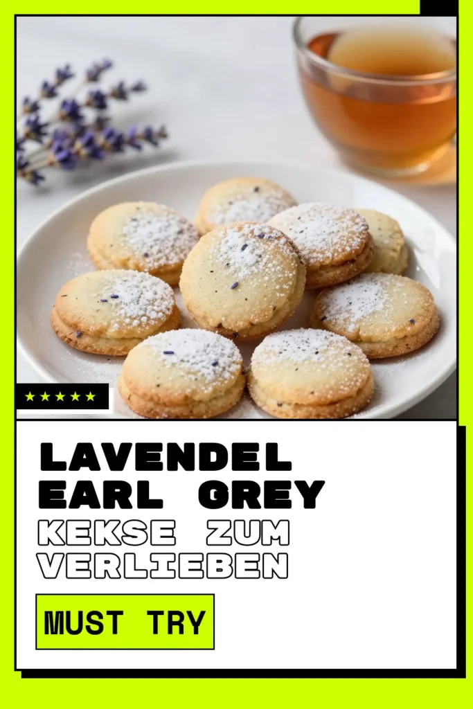 Entdecken Sie unser köstliches Lavendel Earl Grey Kekse Rezept! Diese niedlichen Plätzchen sind einfach zubereitet und perfekt für alle, die gesunde Kekse lieben. Mit kulinarischem Lavendel und dem einzigartigen Geschmack von Earl Grey sind sie ein wahrer Genuss! Ideal für den Nachmittagskaffee oder als Geschenk. Probieren Sie dieses Shortbread Rezept aus und lassen Sie sich verzaubern. Speichern Sie es für später! #LavendelEarlGreyKekse #ShortbreadRezept #niedlichesPlätzchenrezept #gesundeKekse