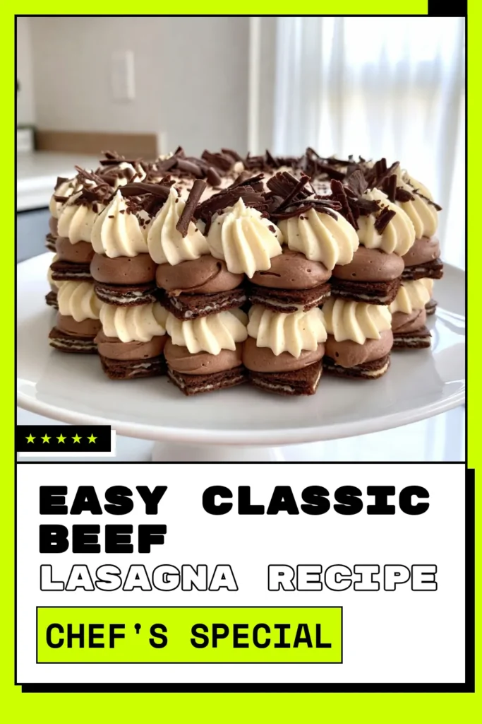 Entdecken Sie unser Rezept für eine köstliche Mocha Eistorte, die perfekt für jede Gelegenheit ist! Dieses Layered Icebox Cake kombiniert schokoladige Wafer-Kekse und eine luftige Schokoladenschlagsahne, die einfach zuzubereiten ist. Ideal als unkompliziertes Dessert. Genießen Sie das schokoladige Torte Rezept und sorgen Sie dafür, dass Ihre Gäste nach mehr verlangen. Speichern Sie es für später! #MochaEistorte #Eistorte #DessertRezept #KekseRezept