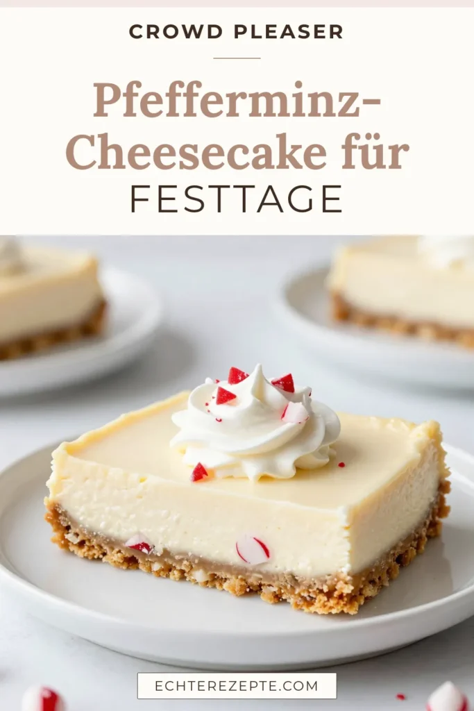 Entdecken Sie dieses köstliche Rezept für Pfefferminz-Cheesecake-Riegel, das perfekt für Ihre Feiertagsfeiern ist! Diese Cheesecake-Riegel sind einfach zuzubereiten und überzeugen mit dem perfekten Mix aus Frischkäse und Pfefferminzgeschmack. Ideal als Weihnachtsdesserts oder für jede festliche Gelegenheit! Lassen Sie sich von diesem einfachen Dessertrezept inspirieren und probieren Sie es aus. Speichern Sie dieses Rezept und teilen Sie es mit Freunden! #PfefferminzCheesecakeRiegel #CheesecakeRezept #Weihnachtsdesserts #einfacheDessertrezepte