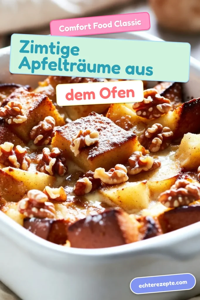Entdecke das Rezept für Zimt Apfel French Toast, das dein einfaches Frühstücksrezept revolutionieren wird! Dieser Brioche French Toast Auflauf kombiniert saftige Äpfel und Zimt zu einem köstlichen Dessert, das die ganze Familie lieben wird. Einfach vorzubereiten und perfekt für ein herzhaftes Frühstück oder Brunch. Lass dir diesen Genuss nicht entgehen – Speichern und ausprobieren! #ZimtApfelFrenchToast #Frühstücksrezepte #AuflaufRezept #Dessertideen