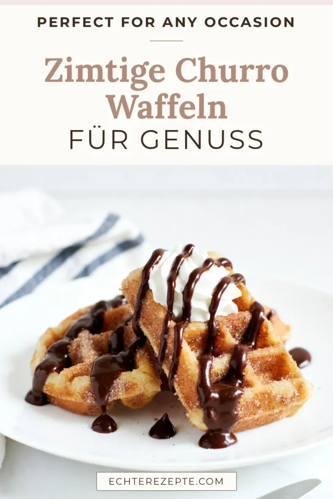 Entdecke das köstliche Rezept für Zimt-Zucker Waffeln, die perfekt als Dessert oder zum Brunch geeignet sind! Diese Churro Waffeln schmecken einfach himmlisch und sind in wenigen Minuten zubereitet. Erlebe den unwiderstehlichen Geschmack einfacher Waffeln mit Zimt, serviert mit feiner Schokoladensauce. Lass dir dieses besondere Waffeln mit Schokoladensauce nicht entgehen! Speichere das Rezept für deine nächste Genussrunde! #ZimtZuckerWaffeln #ChurroWaffelnRezept #DessertWaffeln #einfacheWaffelnMitZimt